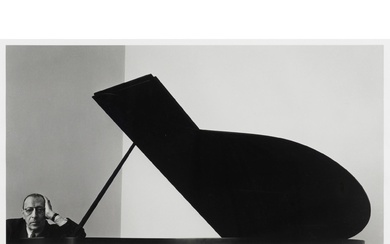 ARNOLD NEWMAN (American, 1918-2006) Igor Stravinsky, New York City 1946 silver gelatin print 24.5 x 47cm
