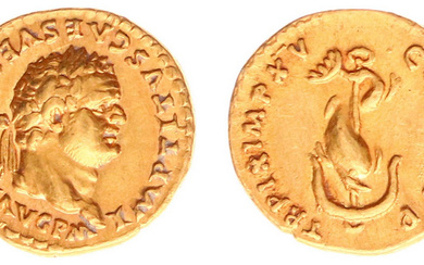 AV Aureus (Rome June AD 80, 7.39g) - IMP TITVS...
