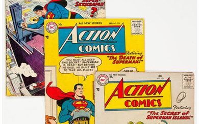 Action Comics Group of 6 (DC, 1957-58). Includes #224...