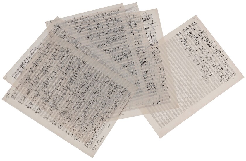 Ahmed ESSYAD (né 1938). Manuscrit musical... - Lot 217 - Ader