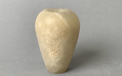 Alabaster ointment vase in the shape of a...