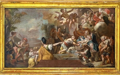 Alessio D'Elia (attribuito a) (San Cipriano Picentino 1718-1770) - Adorazione dei pastori