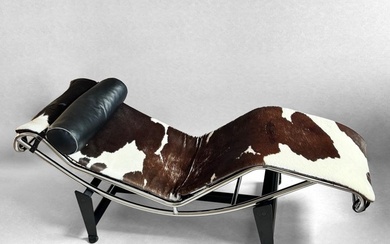 Alivar - Charlotte Perriand, Le Corbusier, Pierre Jeanneret - Chaise longue - LC4 - Leather, Steel, pony skin
