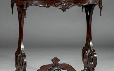 American Gothic Carved Rosewood Table