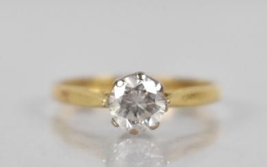 An 18ct Gold and Diamond Solitaire Ring, Round Brilliant Cut...