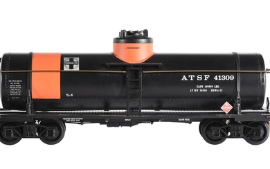 An Aristocraft G Gauge 1/29th scale model of a Single dome Chemical tank car
