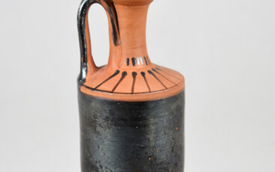 An Attic black glazed lekythos