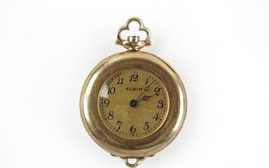 An Elgin Lady's 14 Karat Yellow Gold Pocket Watch.