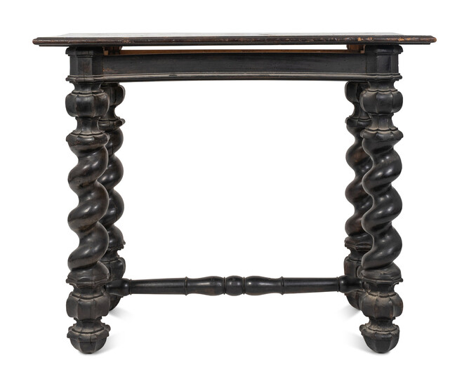 An Italian Baroque Style Walnut Table