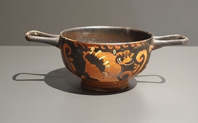Ancient Greek Ceramic Kylix EX-BONHAMS - 6.5×0×19.5 cm
