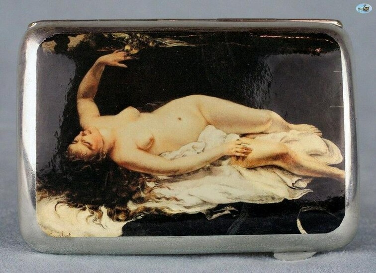 Antique British Erotic 1920s Nude Sleeping Lady with Ea