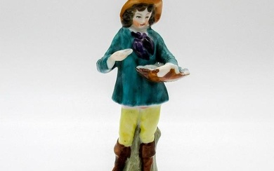 Antique Chelsea Miniature Figurine, Fishmonger