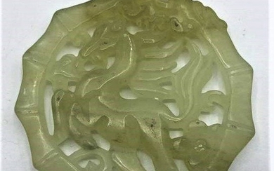 Antique Chinese Jade Pendant Longma Chollima Pegasus
