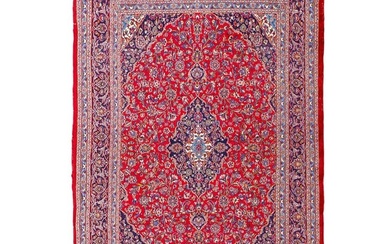 Antique Kashan Handmade Large Size Area Carpet Rug