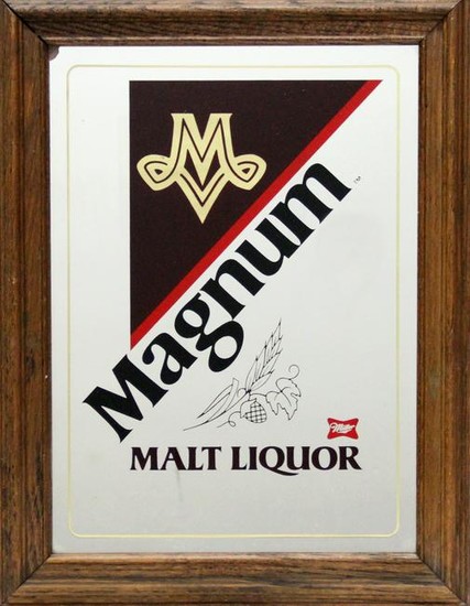 Antiques, Magnum Malt Liquor, Print on Mirror