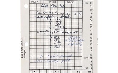Apollo 13 Flown 'LM Contingency Checklist' Page - From the Collection of Fred Haise