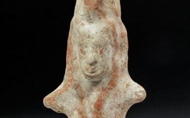 Archaic Greek Tanagran Pottery Idol