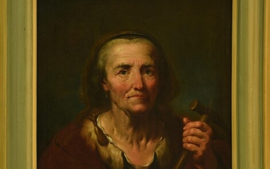 Attribuito a Giuseppe Nogari (1699-1763) RITRATTO DI DONNA olio su tela, cm...