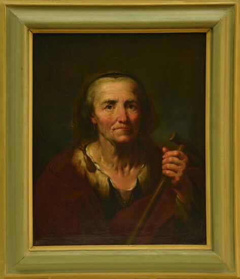 Attribuito a Pietro Bellotti (1627 - 1700) RITRATTO DI DONNA olio su tela, cm...