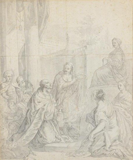 Attributed to Francesco Albani The Idolatry of Solomon