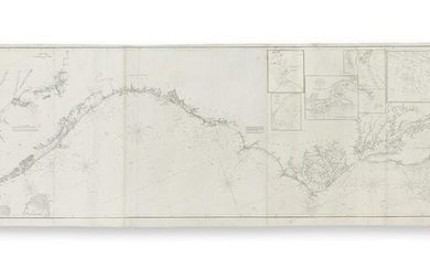 (BLUEBACK CHARTS.) Blunt, E. & G.W. Coast of North America from Point Judith...