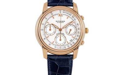 BUCHERER, PINK GOLD, CHRONOGRAPH WITH DATE