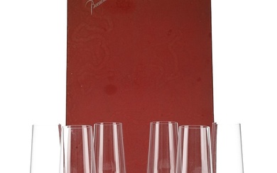 Baccarat Crystal Champagne Flutes Laurent Perrier Grand Siecle 6 x 24.5cm Tall