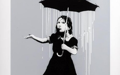 δ Banksy (b.1974) NOLA (White Rain) (Signed)