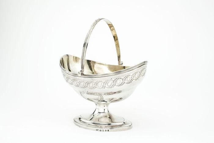 Basket - .925 silver - Late 18th century