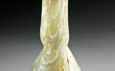 Beautiful Roman Marbled Glass Bottle