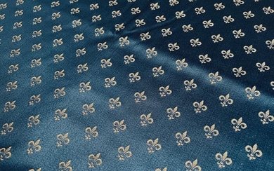 Beautiful San Leucio Florentine Lily Fabric -560x140 cm - Cotton, Resin/Polyester, Silk - 21st century