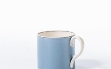 Blue Slip-decorated Pearlware Mug
