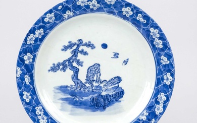 Blue and white plate, Asia (China?)