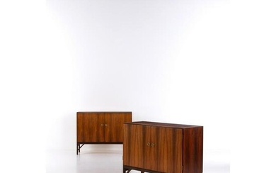 Børge Mogensen (1914-1972) Model A 240, 'China' Pair of cabinets Rosewood and brass Edited by C