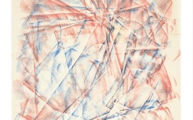 λ Bruce Tippett (British 1933-2017), Untitled (Red + Blue Abstract)
