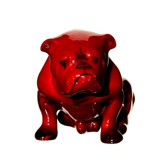 Bulldog HN881 - Royal Doulton Flambe Figure