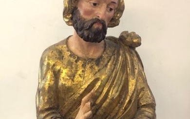 Bust, Saint, Sculpture - Wood - First half 18th century