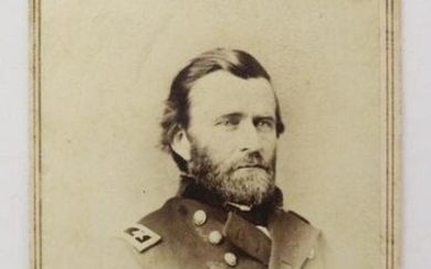 CDV of General Ulysses S. Grant-With 3rd Pa Artillery