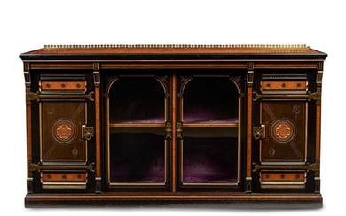 CHARLES BEVAN (ATTRIBUTED) FOR JAMES LAMB, MANCHESTER AESTHETIC MOVEMENT SIDE CABINET, CIRCA 1870