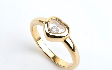 CHOPARD, Happy Diamond collection, diamond gold ring
