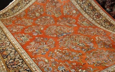 Carpet, Persian sarough 300 x 410 cm - Wool on cotton - First half 20th century