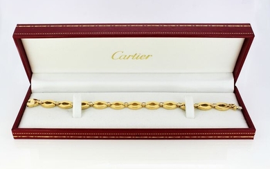 Cartier - 18 kt. Yellow gold - Bracelet Diamond - Diamonds