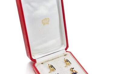 Cartier | Eight Gem Set, Enamel and Diamond Charms | 卡地亞 | 寶石、琺瑯 配 鑽石 小吊墜八件