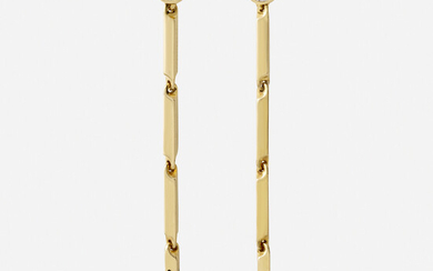 Cartier, 'Panthère' gold and diamond drop earrings
