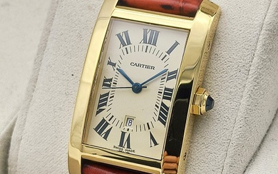 Cartier - Tank Américaine Yellow Gold - W2600851 - Unisex - 2000-2010