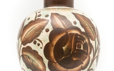 Charles Catteau, art deco ceramic vase for Boch Frères