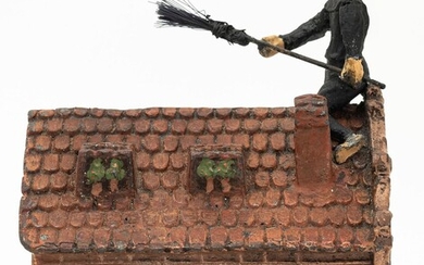 Chimney Sweep on Rooftop Spelter Bank