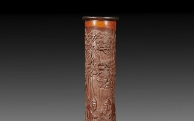 Chinese Boxwood Incense Tubular