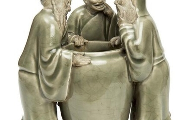 Chinese Celadon Porcelain “Guan”. The Three