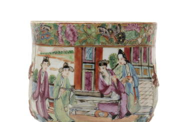 Chinese bowl in “rose family” Canton porcelain, 19th Century.